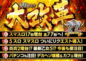 ディースタイル練馬 6月9日（火）機種スペックおさらい